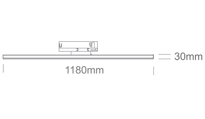 FARO 118 zwarte LED 2700K-3200K-4000K 40W 4800lm