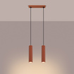 Hanglamp KARBON 2 rood oker
