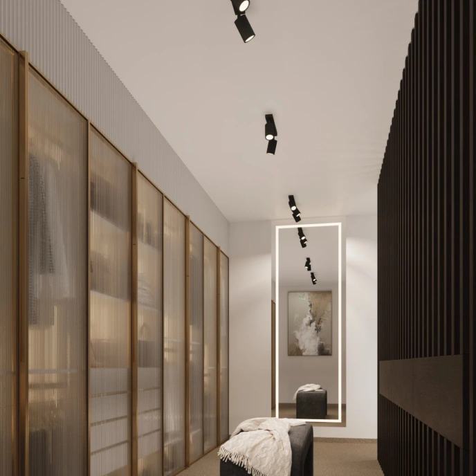 Plafondlamp KARBON 3P zwart