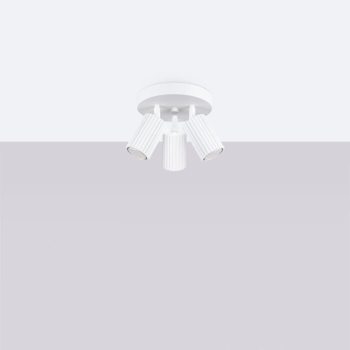 Plafondlamp KARBON 3P wit