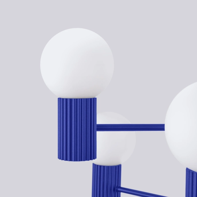 Kroonluchter HALO 6 ultramarijn