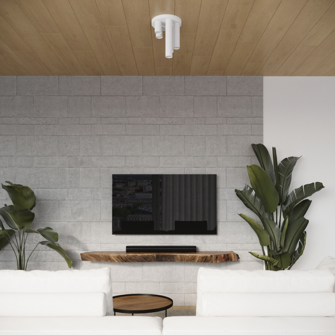 Plafondlamp LAGOS 3P wit