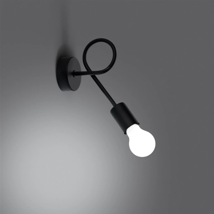 Wandlamp LEVAR zwart