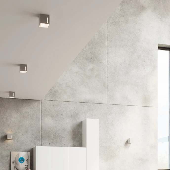 Plafondlamp PIXAR grijs