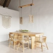 Hanglamp ORIANA hout