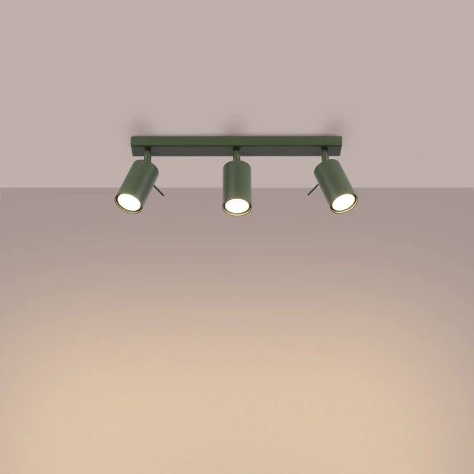 Plafondlamp RING 3L olijfgroen