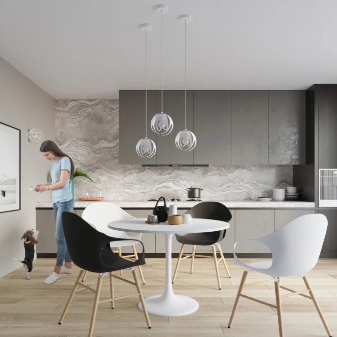 Hanglamp TULOS 3P wit