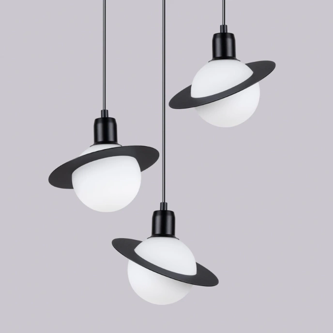 Hanglamp HYPERION 3P zwart