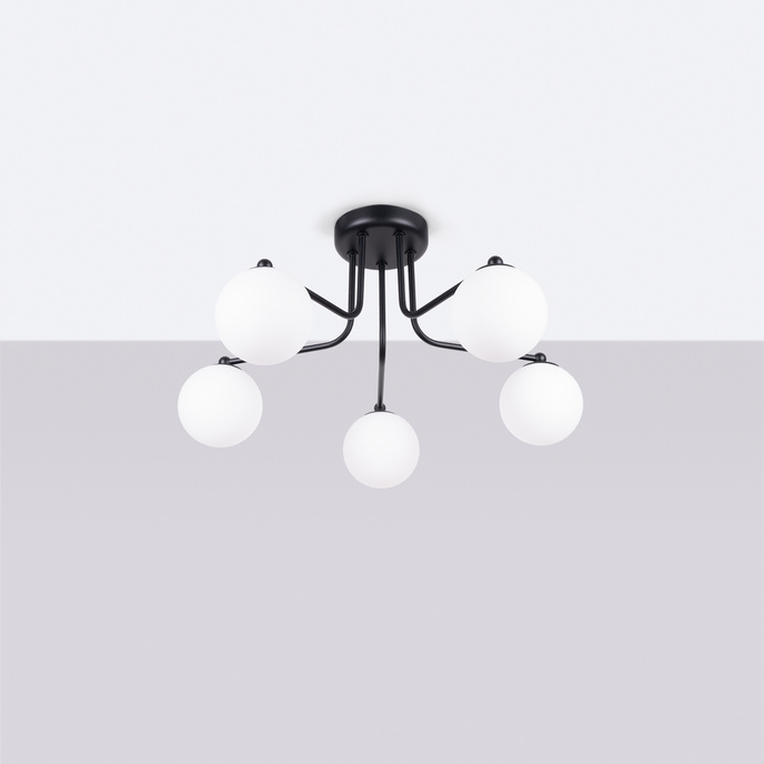 Kroonluchter ASTRAL 5 zwart