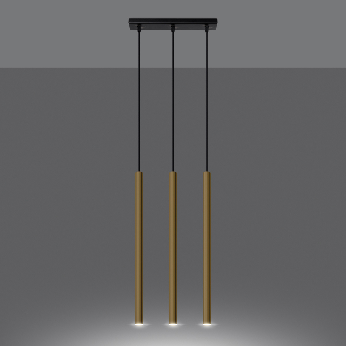 Hanglamp PASTELO 3L goud gepolijst
