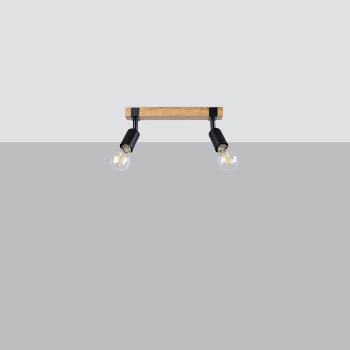 Plafondlamp ZUCA 2 zwart