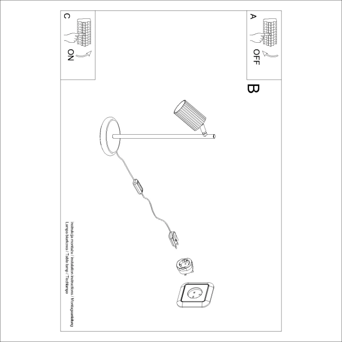 Plafondlamp KARBON 4L taupe