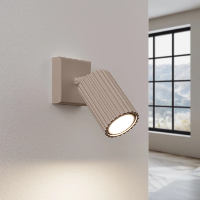 Wandlamp KARBON taupe