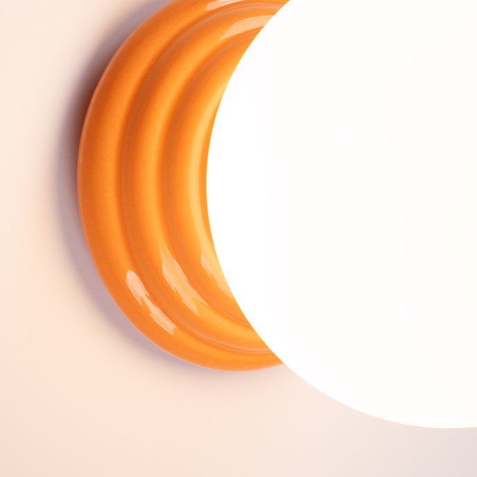 Wandlamp ZORI oranje IP44