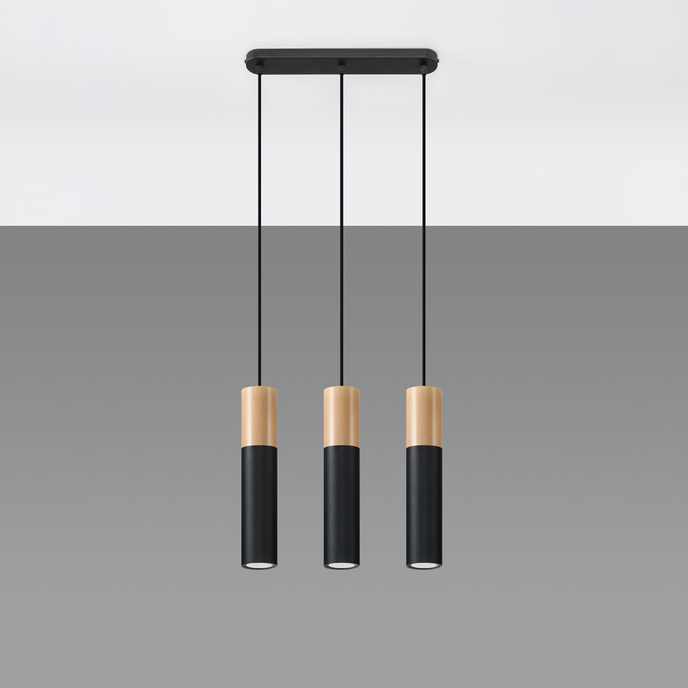 Hanglamp PABLO 3 zwart