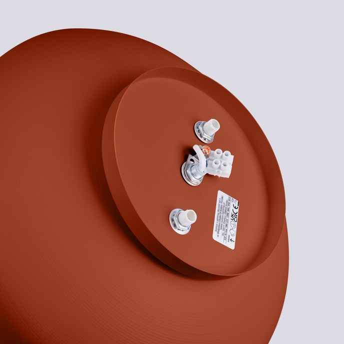 Plafondlamp OMIQ rood oker