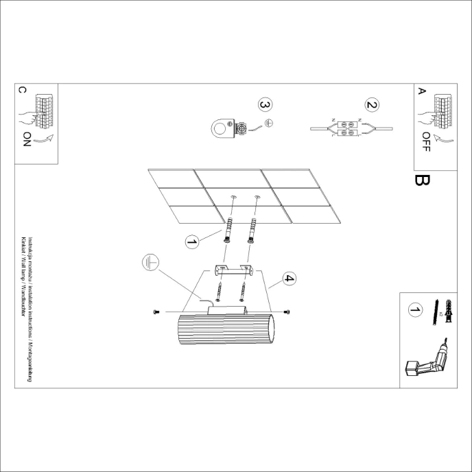 Wandlamp KARBON 20 beige