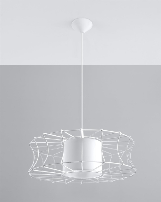 Lampa wisząca SALERNO biała