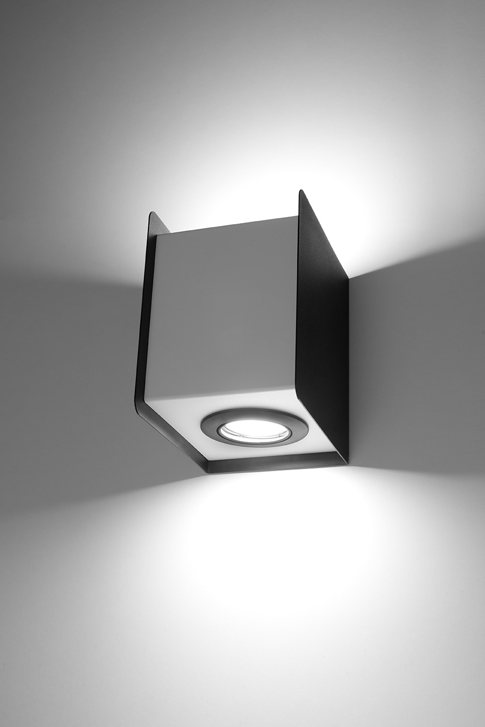 Wandlamp STEREO 2 wit/zwart