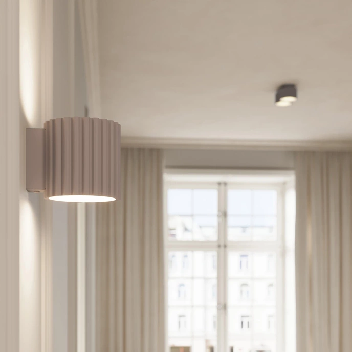 Plafondlamp AURA 1 taupe Gx53