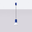Hanglamp ESTRIA 1 wit/ultramarijn