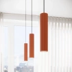 Hanglamp KARBON 2 rood oker