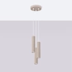 Hanglamp KARBON 3P taupe