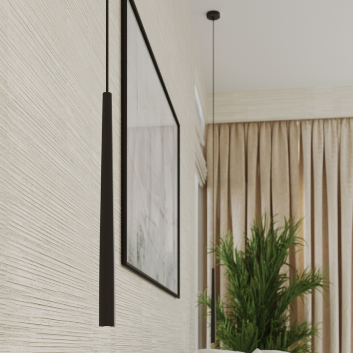 Staande lamp BLISS 3P zwart