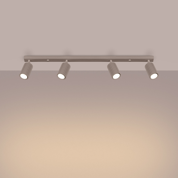 Plafondlamp KARBON 3P taupe