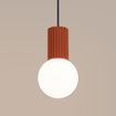 Hanglamp HALO 1 rood ochra