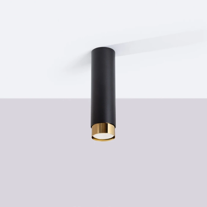 Plafondlamp NERO 22,5 zwart/goud