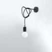 Wandlamp EDISON zwart