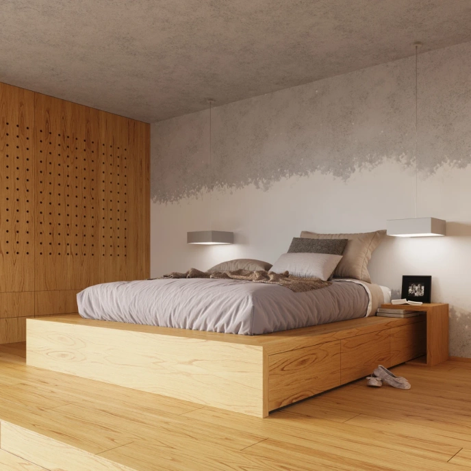 Plafondlamp HORUS grijs