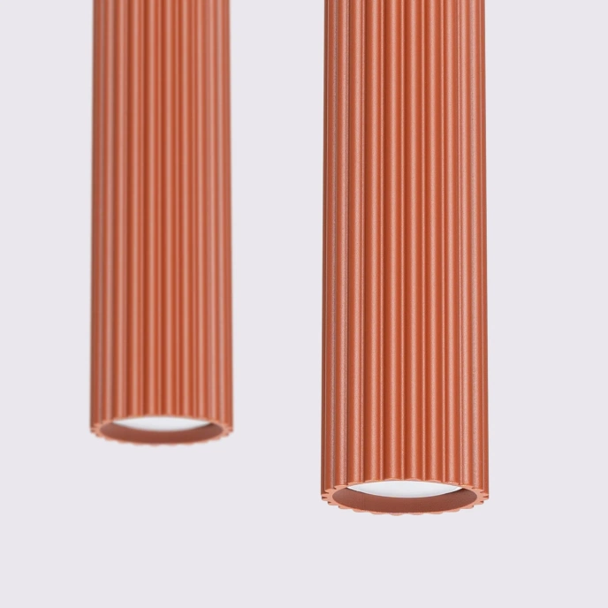 Hanglamp KARBON 2 rood oker