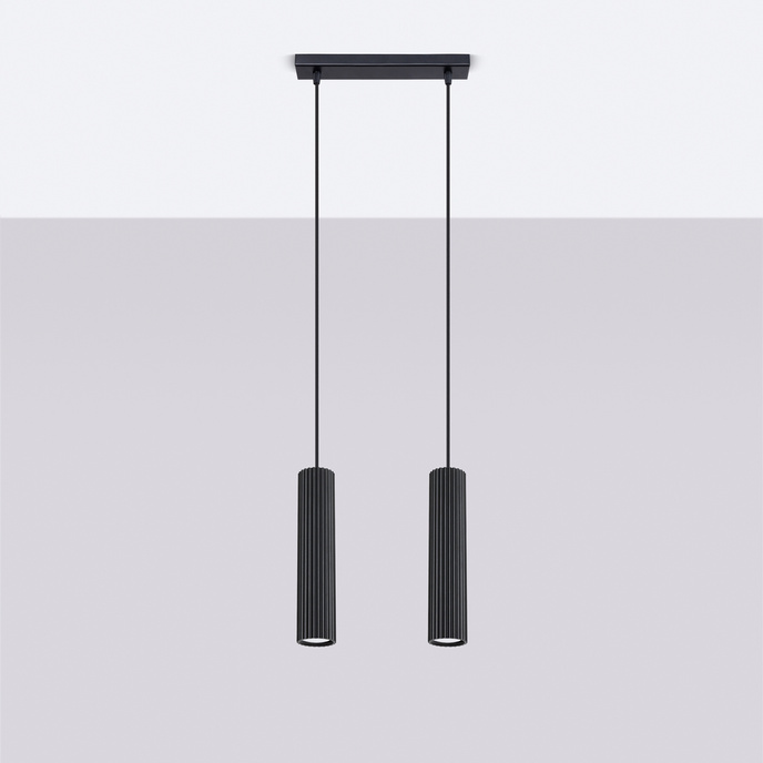 Hanglamp KARBON 2 zwart
