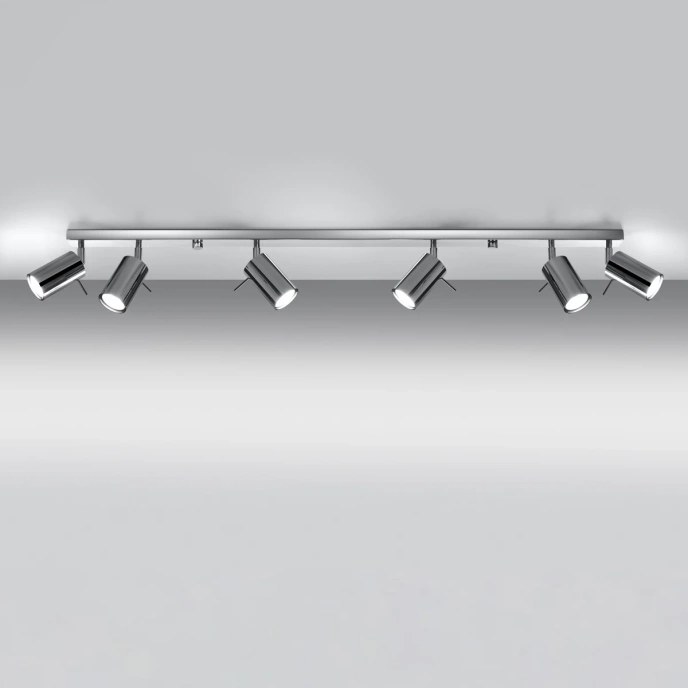 Plafondlamp RING 6L chroom