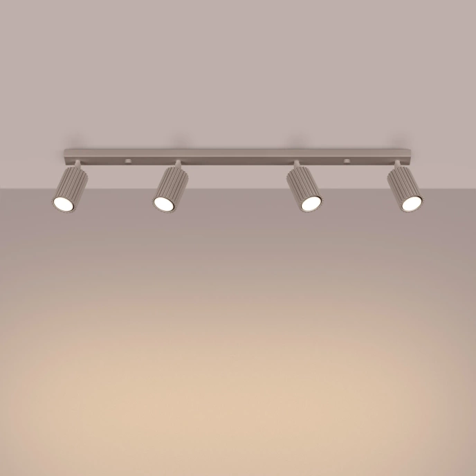 Plafondlamp KARBON 4L taupe