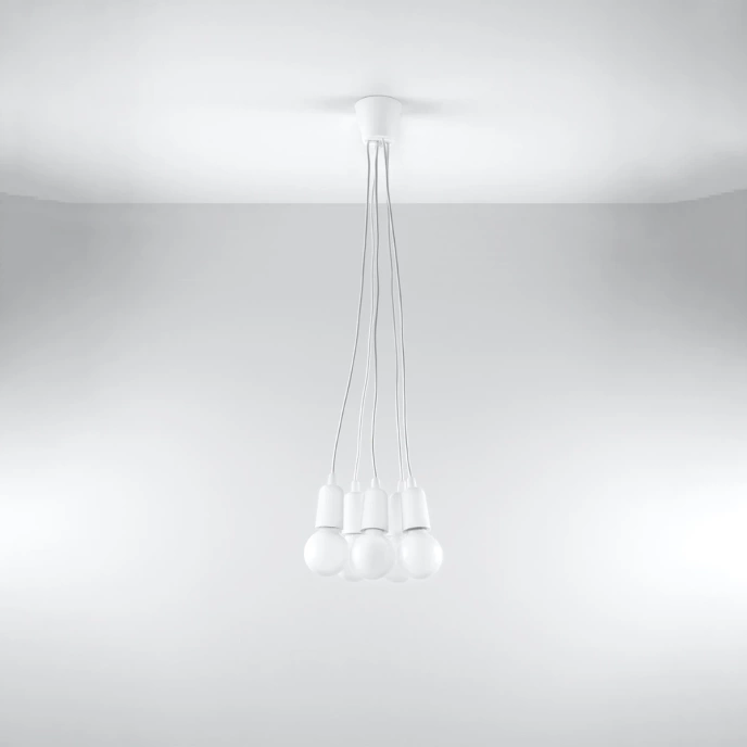Hanglamp DIEGO 5 wit