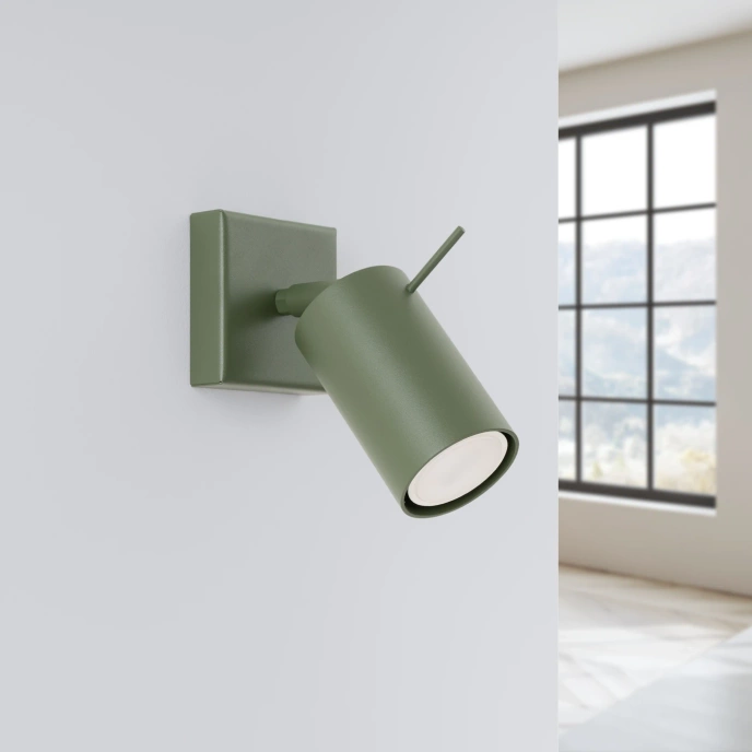 Wandlamp RING olijfgroen