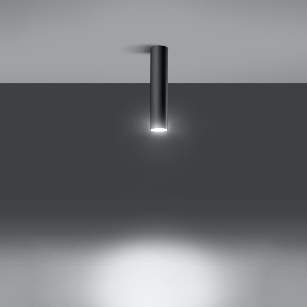 Plafondlamp LAGOS 30 zwart