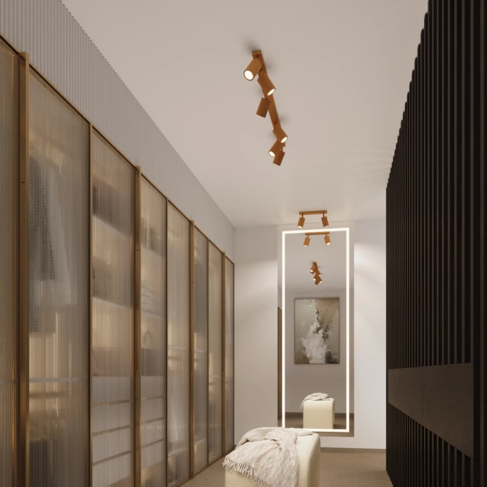 Wandlamp KARBON goud