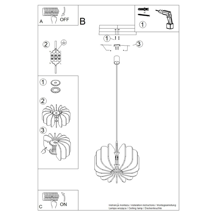 Hanglamp MULA 45 marine