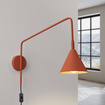 Wandlamp NOX rood oker