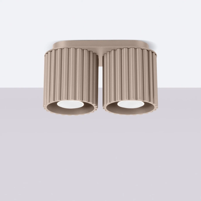 Plafondlamp AURA 2 taupe GU10