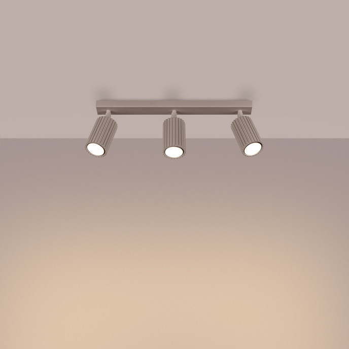 Wandlamp KARBON taupe met schakelaar