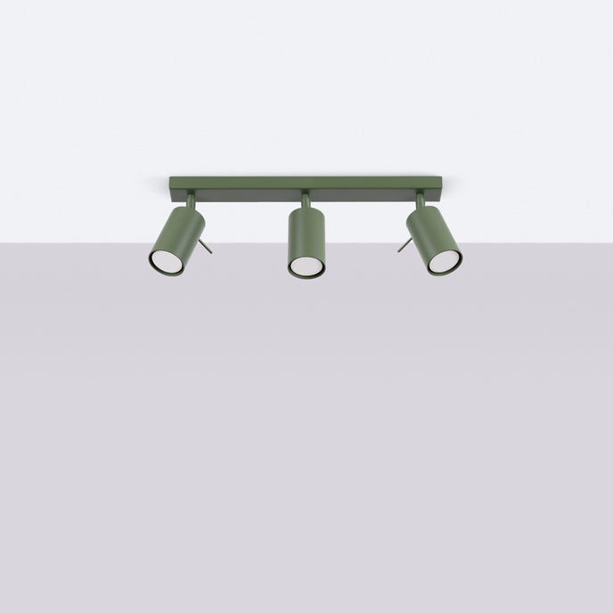 Plafondlamp RING 3L olijfgroen