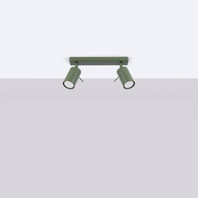 Plafondlamp RING 2 olijfgroen