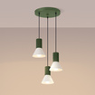 Hanglamp ESTRIA 3P beige/olijfgroen