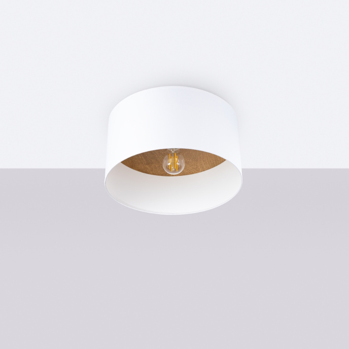 Plafondlamp TELESTO wit/lichtbruin
