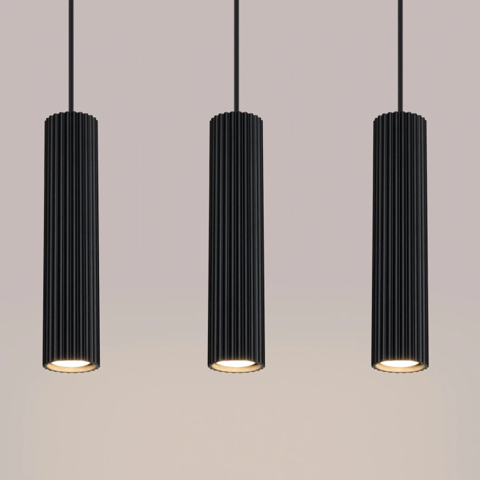 Hanglamp KARBON 3L zwart